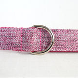 Modern Dog Leash 4ft Cotton Fabric for Large Small Dogs Puppies - Purple