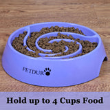 PETDURO Slow Feeder Dog Bowls Maze Puzzle Food Bowl for Fast Eaters of All Sizes
