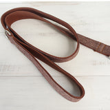 Modern Dog Leash 4ft Cotton Fabric for Large Small Dogs Puppies - Brown