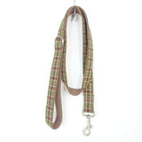 Modern Dog Leash 4ft Cotton Fabric for Large Small Dogs Puppies - Tree Plaid