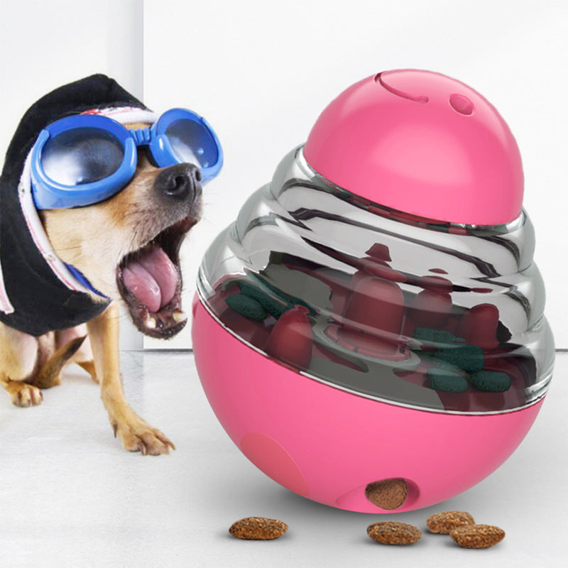 Doudele doudele small dog toy ball - interactive, teething,treat  dispensing, and mental stimulation toy for pups