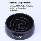 PETDURO Slow Feeder Dog Bowls Large Breed Heavy Duty Non-Slip Maze Puzzle Feeder for Fast Eater Dogs
