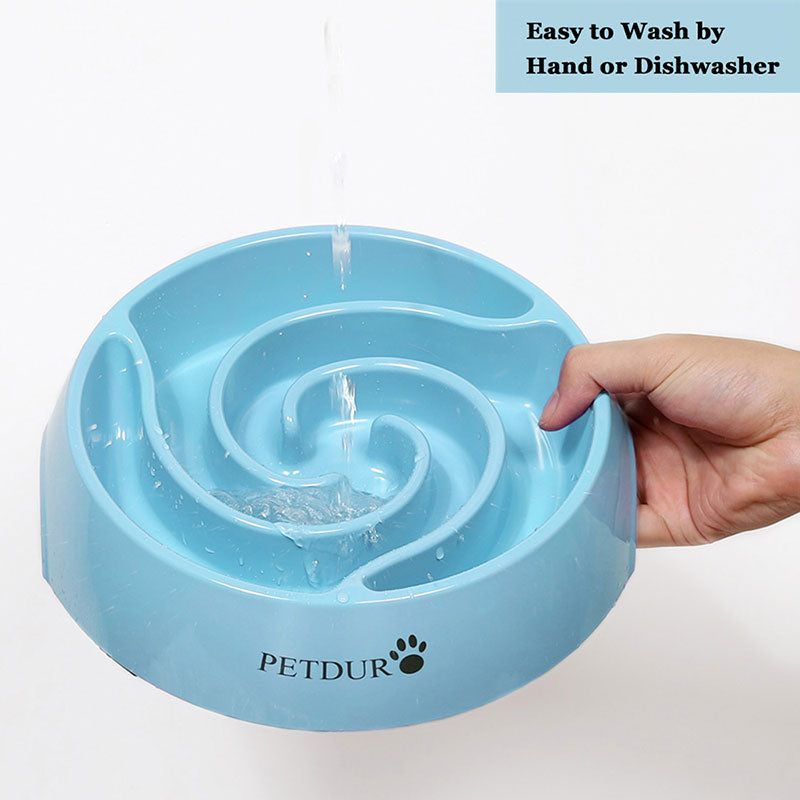 PETDURO Dog Bowl Slow Feeder for Small Medium Breed Maze Puzzle Bowls