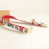 Personalized Cat Collar with Bell Engraved Metal Buckle for Christmas